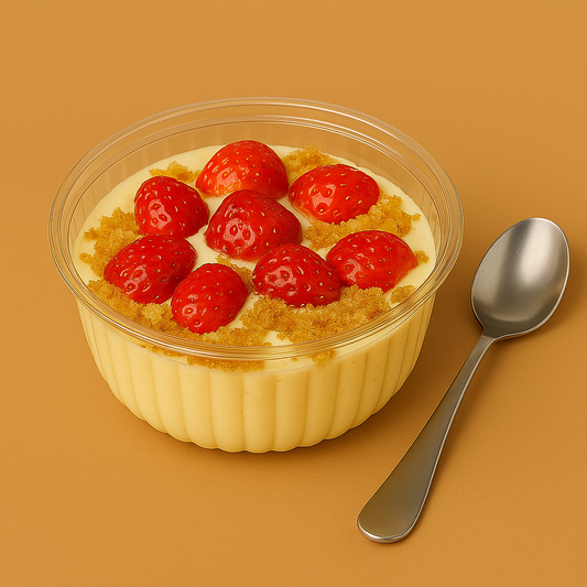 Fresas con Crema Porción Mediana