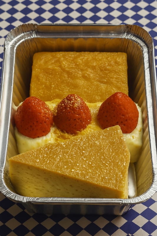 Dúo de Panque de Elote y Flan Napolitano